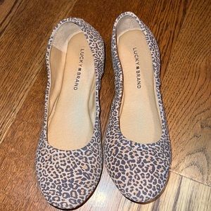 Brand new, lucky brand, leopard flats